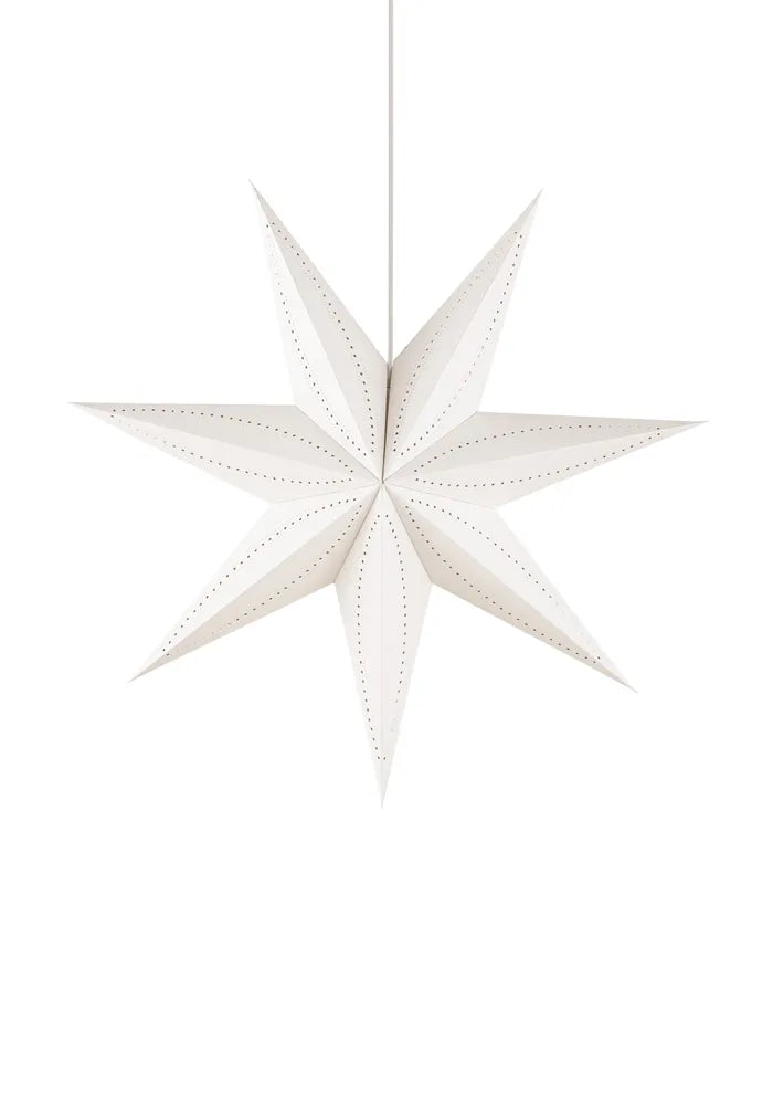 Alde & Lind Henriette paperitähti valkoinen 60 cm