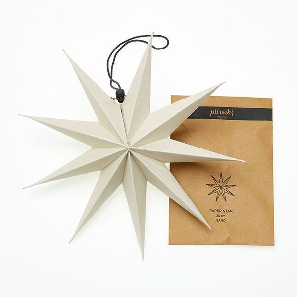 Piironki paperitähti hiekka 30cm
