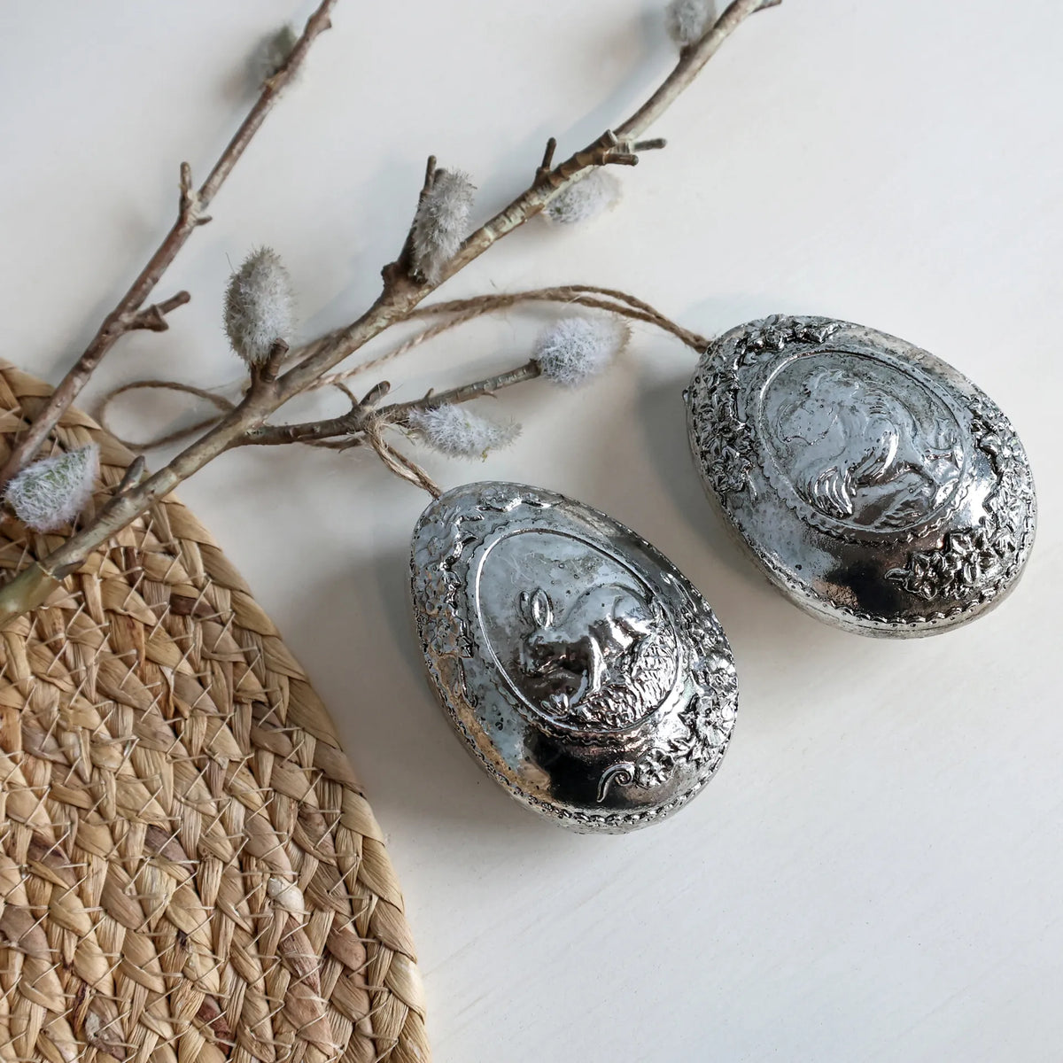 Chic Antique ripustettava koriste hopea - kukko