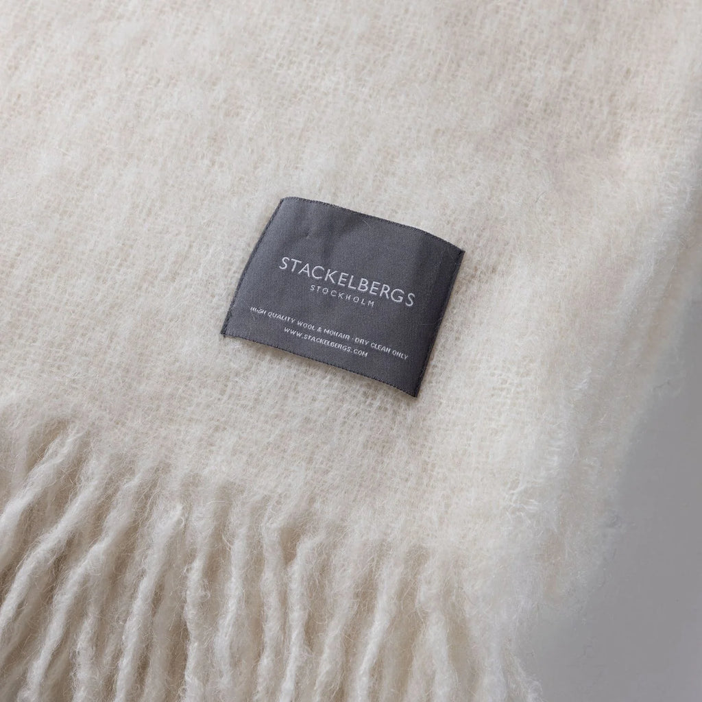 Stackelbergs mohairpeitto 130 x 170 cm - Bright White