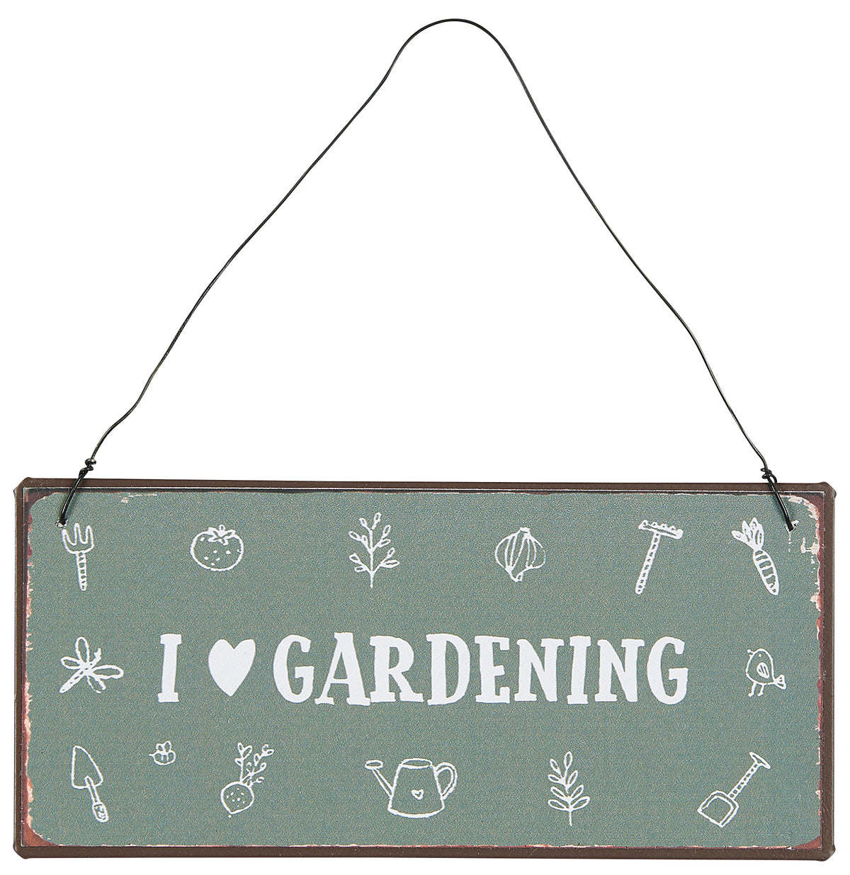 Ib Laursen metallikyltti - I love gardening