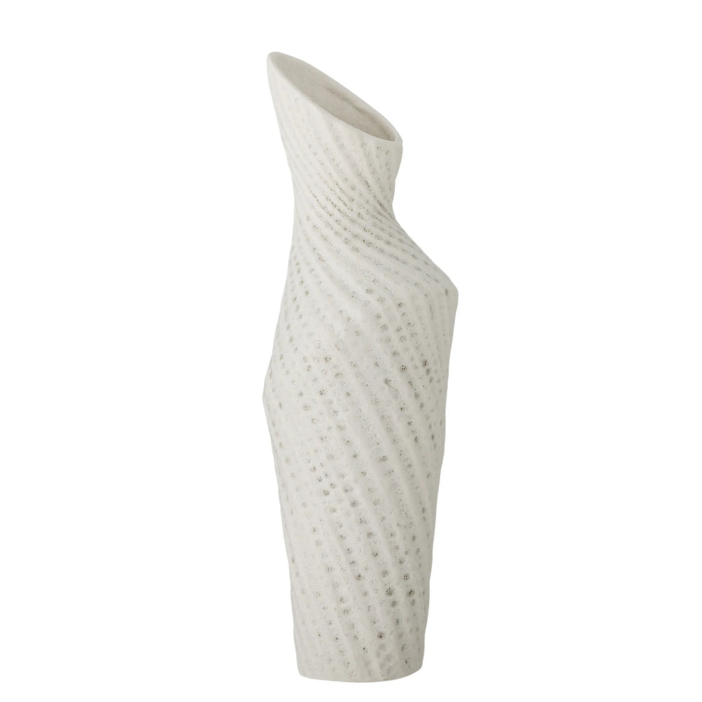 Bloomingville Fikla maljakko valkoinen 29 cm