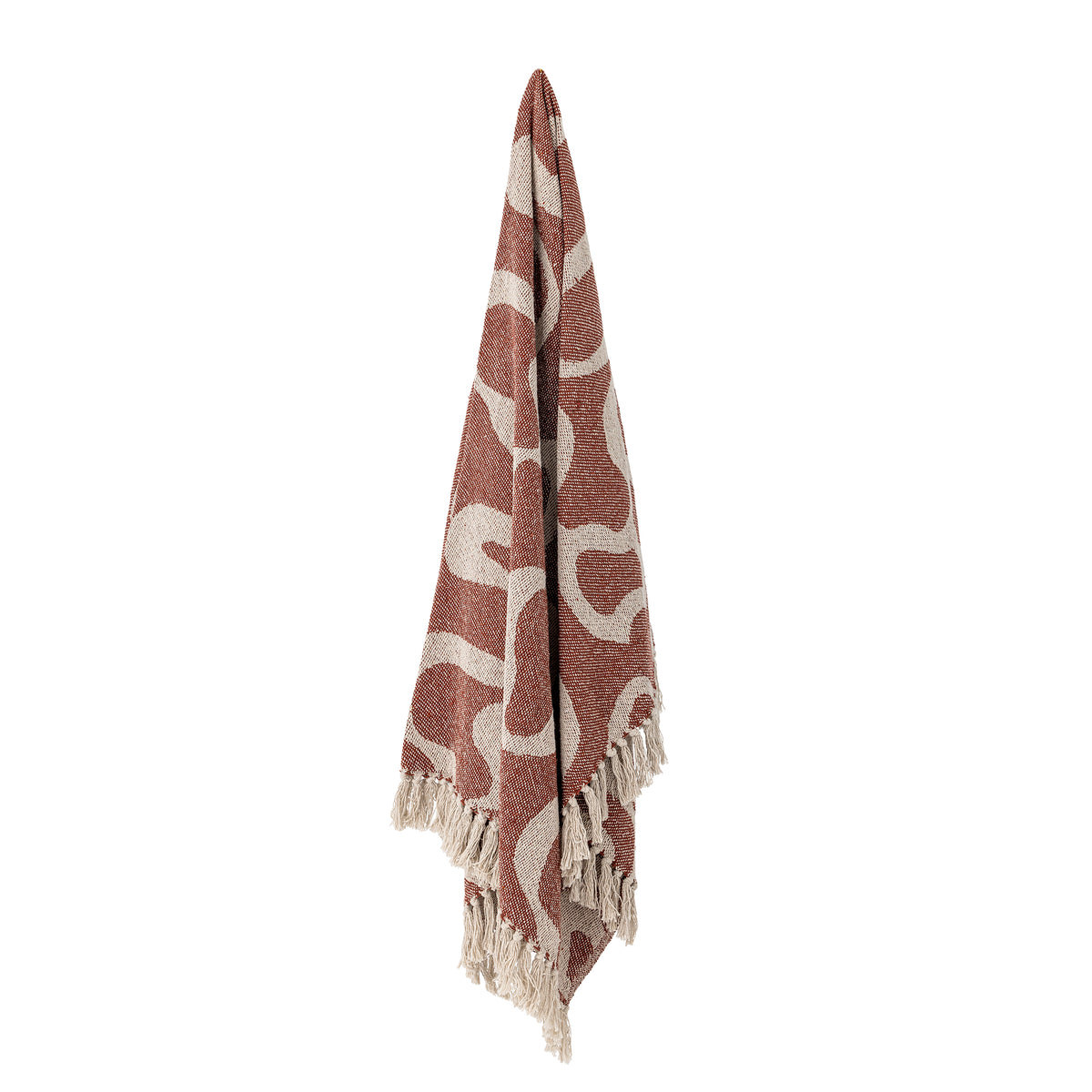 Bloomingville Salobre torkkupeitto ruskea 130 x 170 cm