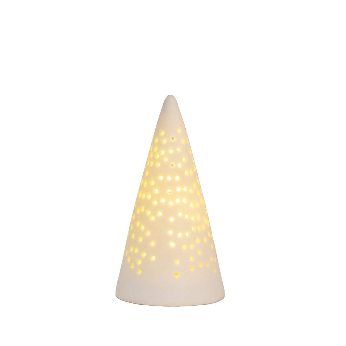 Räder valkoinen puu ledvalo 7,5 cm