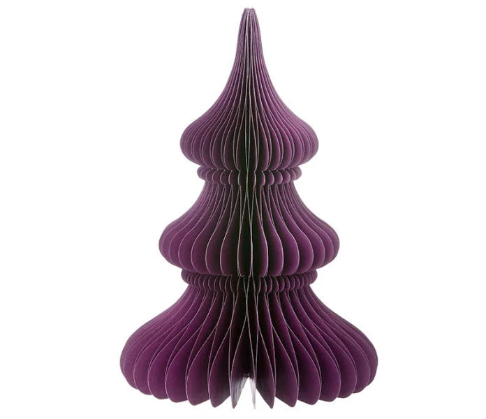 Bungalow Honeycomb Tree Noble paperikuusi plum 30 cm