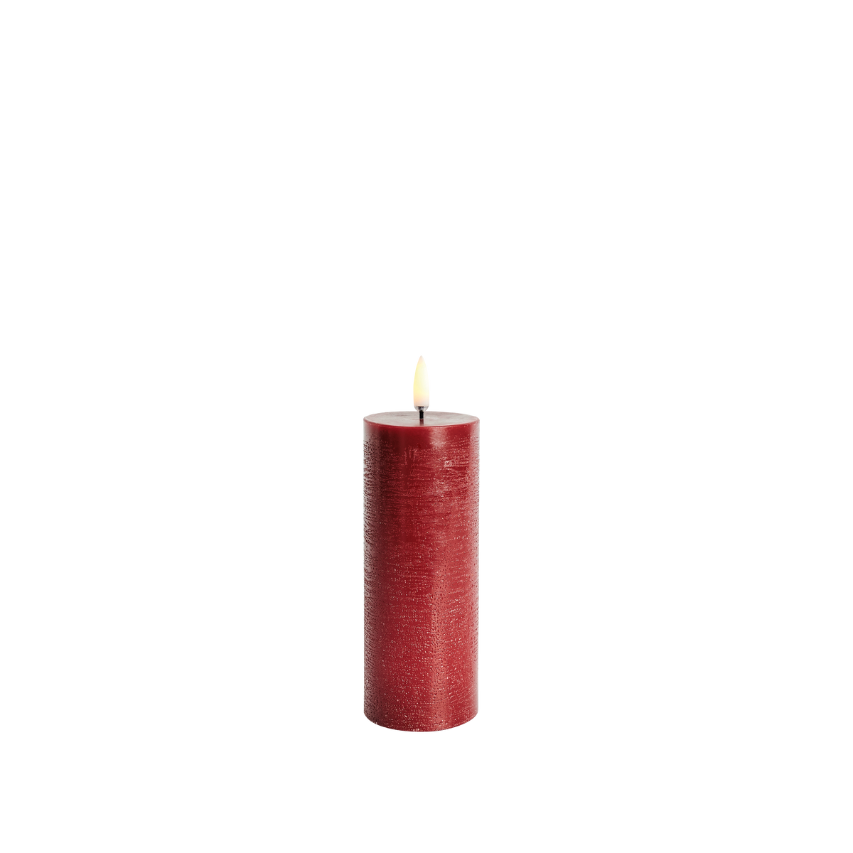 Uyuni LED-kynttilä rustic 5,8 x 15 cm - Carmine Red