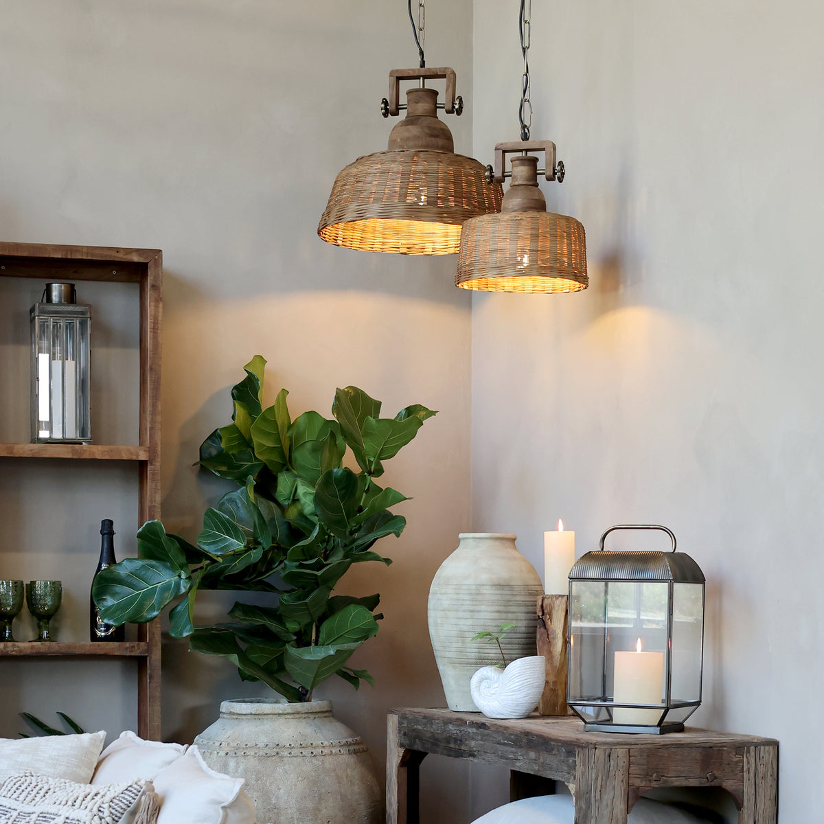 Chic Antique kattovalaisin rottinki 50 cm