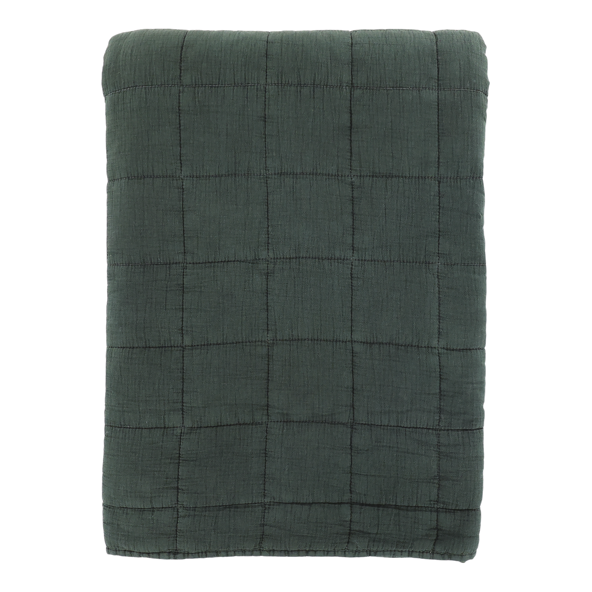 Chic Antique päiväpeitto tummanvihreä 240 x 240 cm