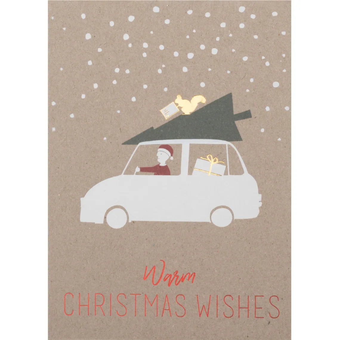 Räder 2-osainen joulukortti - Warm Christmas Wishes