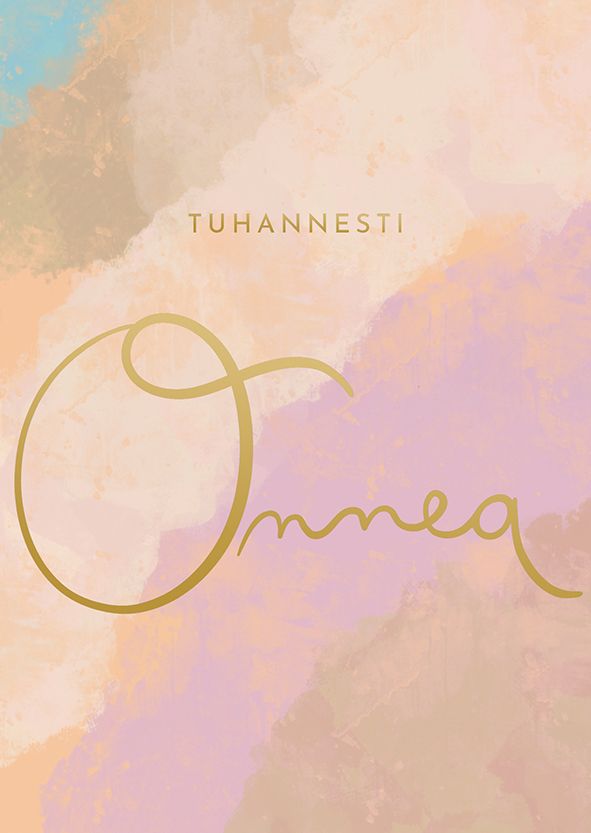 Putinki Letters postikortti - Tuhannesti onnea