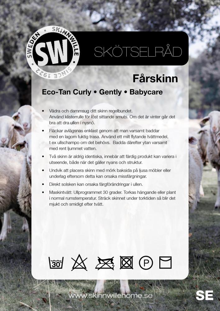 Skinnwille Curly aito lampaantalja sand